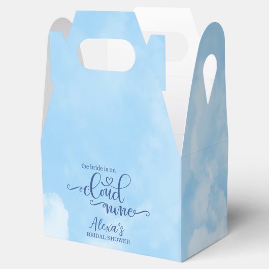 花嫁が雲9に乗っている フェイバーボックス (オープン)