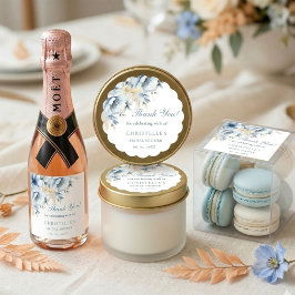 花嫁が青いものを見る前に私は花を飾る ブライズシャワー ラウンドシール