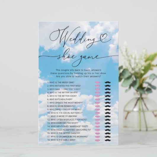 花嫁がCloud Nineのシューゲーム結婚カードに入っている (スタンド正面)