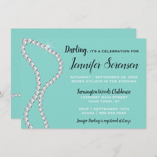 花嫁きらきら光るとグラムシャワー祝ティアラパーティー (正面/裏面)