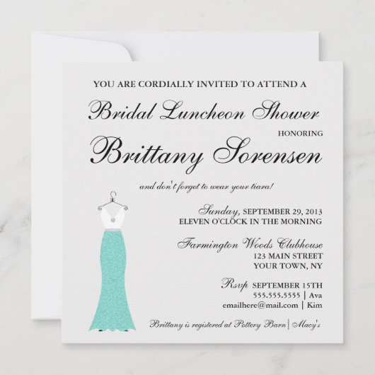 花嫁ここ来ザ花嫁シャワーパーティー 招待状 (裏面)