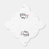 花嫁さんがブライダルシャワー結婚白黒 フェイバーボックス (折り畳みなし)