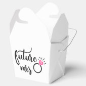 花嫁さんがブライダルシャワー結婚白黒 フェイバーボックス (オープン)