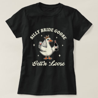 花嫁さんだってバカ騒ぎ ウェディング・グース Tシャツ