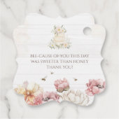 花嫁さんへの蜂のブライダルシャワープレゼントタグ フェイバータグ (裏面)