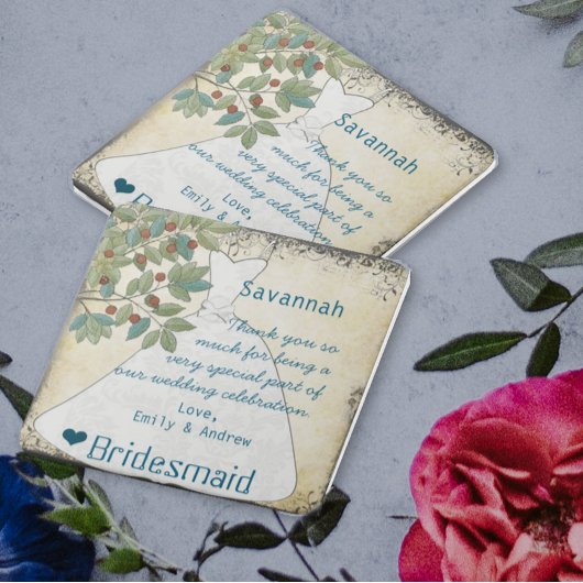 花嫁さんツリーの渦巻き形でガウンありがとう タイル