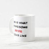 花嫁さん、素敵 コーヒーマグカップ (正面左)