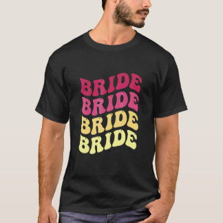 花嫁ですわクルー レトロなバチェラー・パーティー 花嫁 Tシャツ
