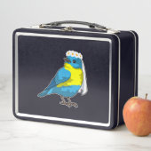 花嫁としての鳥と花のリース メタルランチボックス (インサイチュ)