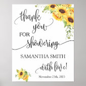 花嫁となる方にサンフラワーを贈ってくれてありがとう ポスター (正面)