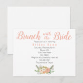 花嫁とのブランチ インビテーションポストカード (正面/裏面)