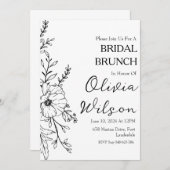 花嫁とのブランチ　ブライダルブランチの招待状 招待状 (正面/裏面)
