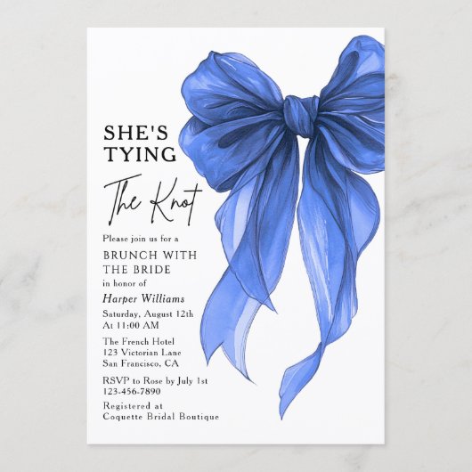 花嫁とのブランチ  彼女は結婚するのよ！ 招待状 (正面)