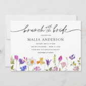 花嫁とのブランチ 春のブライダルシャワー 招待状 (正面)