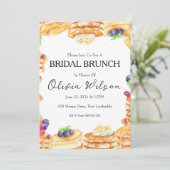 花嫁とのブランチ　結婚式前日 brunch with the bride  ブライダルブランチの招待 招待状 (スタンド正面)