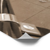 花嫁とアンティーク車 ポスター (角)