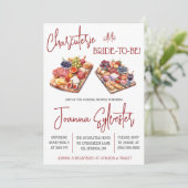 花嫁とシャルキュトリー！  ブライズシャワー 招待状 (スタンド正面)