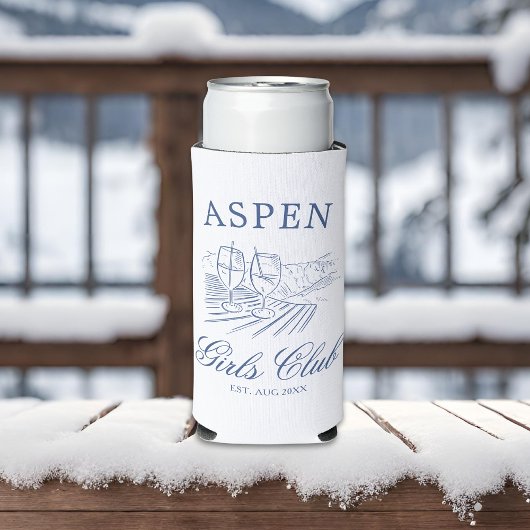 花嫁とスキー＆ハワイ バックウィークエンド スリム缶クーラー