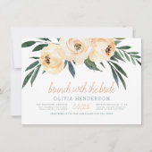 花嫁とブランチ |赤面フローラブライダルシャワー 招待状 (正面)