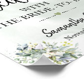 花嫁とユーカリのウェディングティーパーティー ポスター (角)