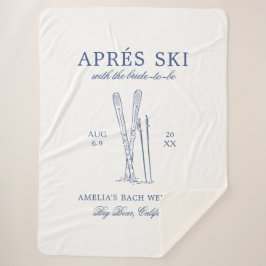 花嫁と一緒にスキー後のパーティー 週末前の最後の夜 シェルパブランケット