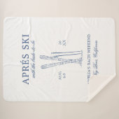 花嫁と一緒にスキー後のパーティー 週末前の最後の夜 シェルパブランケット (正面(横))