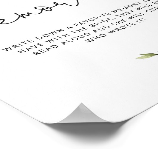 花嫁と一緒に咲く淡いピンクの花の思い出 ポスター (角)