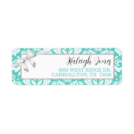 花嫁と住所 シール (正面)