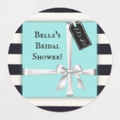 花嫁と共同シール/ブライダルシャワー用ラベル！ ラベル (デザイン2)