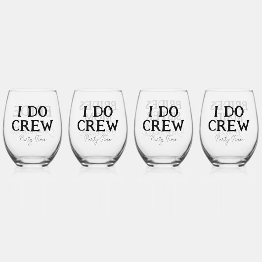 花嫁と友達の最後の女祭り 私と一緒♪ ステムなしワイングラス (裏面)