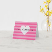 花嫁と家族来のパーティー カード (黄色い花)