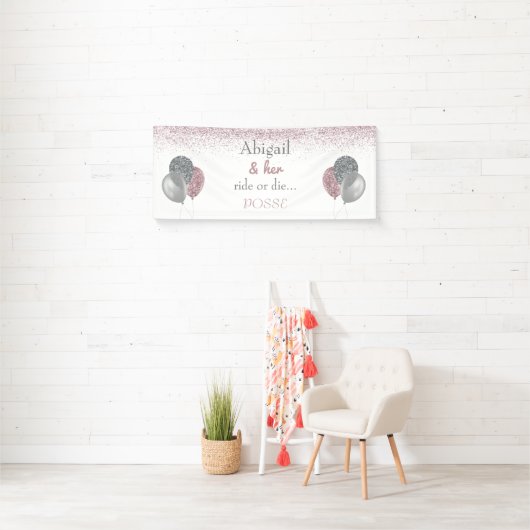 花嫁と彼女のライドまたはダイポスバチェロレッテ 横断幕 (インサイチュ)