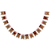 花嫁と彼女はYes秋バッファロープレイドパーティー バンティングフラッグ (全)