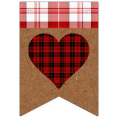 花嫁と彼女はYes秋バッファロープレイドパーティー バンティングフラッグ (第2の旗)