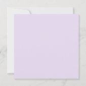 花嫁と緑のエレガントブライダルシャワー 招待状 (裏面)