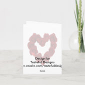 花嫁と花婿からの感謝(オーダーメイド) サンキューカード (裏面)