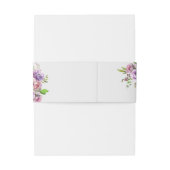 花嫁と花婿が紫結婚の 招待状ベリーバンド (裏面例)