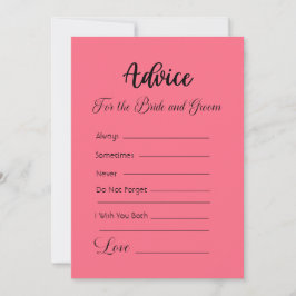 花嫁と花婿のためのアドバイススイカピンク 招待状