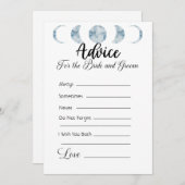 花嫁と花婿のためのアドバイスパープル淡い色の 招待状 (正面/裏面)