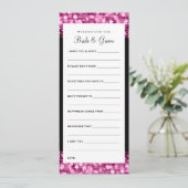 花嫁と花婿のための願い パーティーグッズ ピンク 招待状 (スタンド正面)