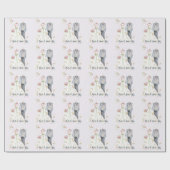 花嫁と花婿のウェディングドレス ラッピングペーパー (フラット)