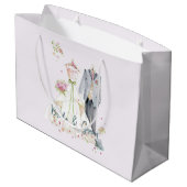 花嫁と花婿のウェディングドレス ラージペーパーバッグ (裏面アングル)