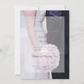 花嫁と花婿のウェディング 招待状 (正面)