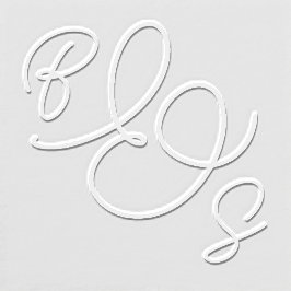 花嫁と花婿のエンボス