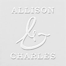 花嫁と花婿のエンボス