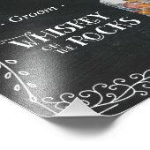 花嫁と花婿のシグネチャードリンク 黒板サイン フォトプリント (角)