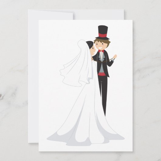 花嫁と花婿のダンス 招待状 (正面)