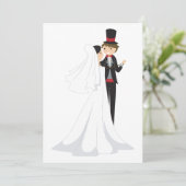 花嫁と花婿のダンス 招待状 (スタンド正面)