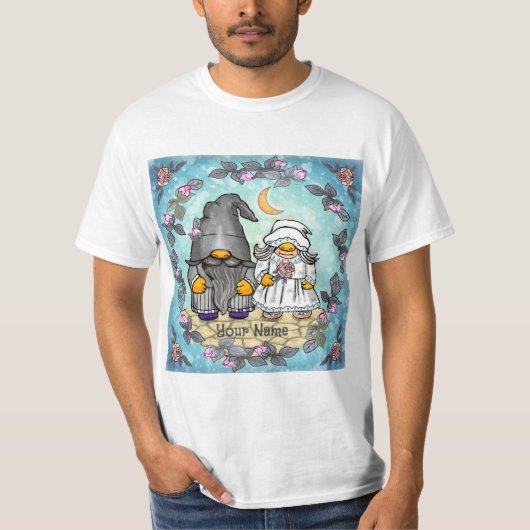 花嫁と花婿のノーム Tシャツ (正面)