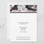 花嫁と花婿の両親、結婚式の招待状 招待状 (裏面)